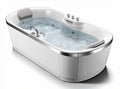 Luxury acrylic freestanding bathtub with whirlpool jets 170 x 80 x 60cm